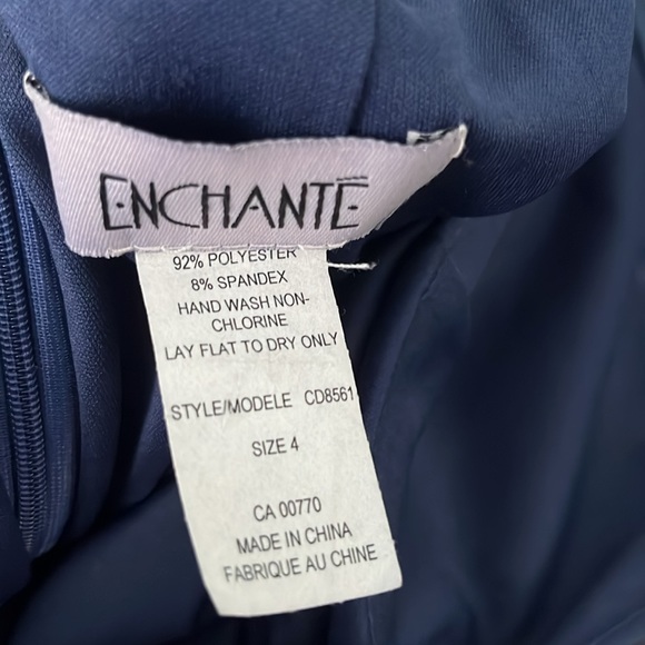 💜 HOST PICK 💜 Enchante Blue Low Back Cocktail Dress - Picture 3 of 8